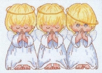 вышивка три ангелочка, схема
