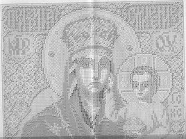вышивка икона божией матери призри на смирение, схема