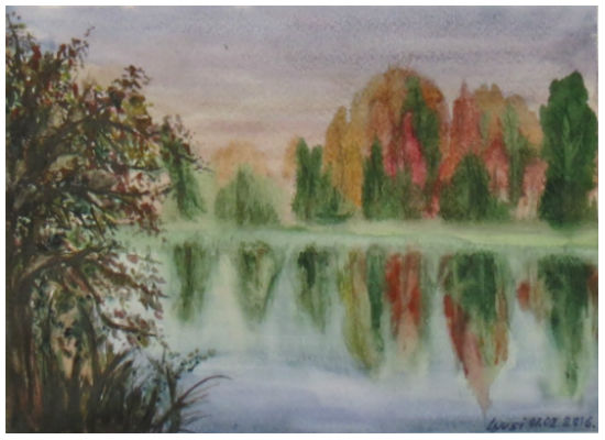 акварели watercolor and drawings paintings, ludmila elina;